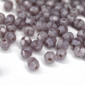 50 Lavender Coral böhmische Perlen 4mm, tschechische feuerpolierte facettierte Glasperlen DIY Glasschliff 4mm Bild 3