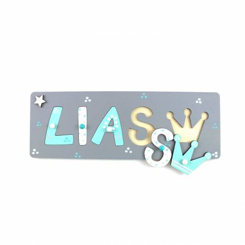 Puzzle Namen, Steckpuzzle, Puzzle Baby, Taufgeschenk, Geschenk mit Namen, Namenspuzzle, Holzpuzzle