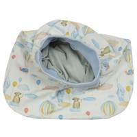 Schlafsack Tiere hellblau Strampelsack Pucksack Sommerschlafsack für Babys mit Namen - personalisiertes Geschenk Baby Bild 2