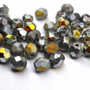 20 Crystal Etched Marea böhmische Perlen 6mm, DIY, Glasperlen Bild 2