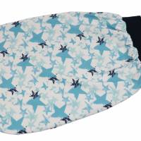 Schlafsack Sterne hellblau Strampelsack Pucksack Sommerschlafsack für Babys mit Namen - personalisiertes Geschenk Baby Bild 3