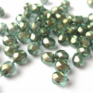 50   Halo Heavens böhmische Perlen 4mm, tschechische feuerpolierte facettierte Glasperlen DIY Glasschliff 4mm Bild 1
