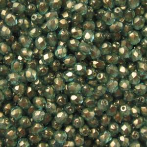 50   Halo Heavens böhmische Perlen 4mm, tschechische feuerpolierte facettierte Glasperlen DIY Glasschliff 4mm Bild 2