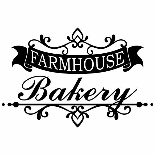 Wandtattoo - Möbeltattoo - Vinyl - Vintage - Shabby - Farmhouse Bakery - Farm - Bäckerei -  6157