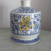 Flasche Kanne Ulmer Keramik Krug vintage Blumendekor Bild 1