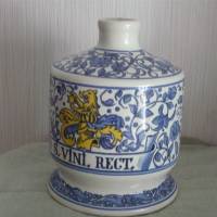 Flasche Kanne Ulmer Keramik Krug vintage Blumendekor Bild 2