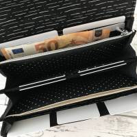 Geldbörse Geldbeutel Geldtasche Kunstleder dunkelrot leicht meliert Bild 9