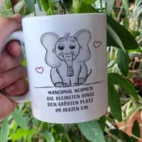 Tasse Babyelefant mit Herz Bild 2