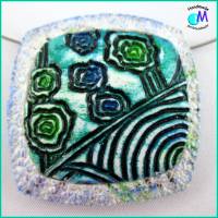 Kette Collier mit Wasserblume  Motiv Ketten Anhänger ART 4896 Bild 3