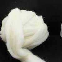 50 Gr. Charollais Wolle im Kammzug, zum Spinnen, Weben und Filzen Bild 1