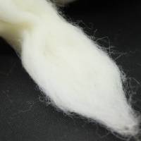 50 Gr. Charollais Wolle im Kammzug, zum Spinnen, Weben und Filzen Bild 2