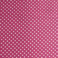 8,90 EUR/m Stoff Baumwolle - Punkte weiß auf fuchsia / pink 2mm Bild 2