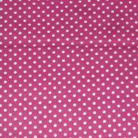8,90 EUR/m Stoff Baumwolle - Punkte weiß auf fuchsia / pink 2mm Bild 6