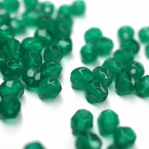50 Stück 4mm Alabaster Malachite Green böhmische Perlen Bild 4