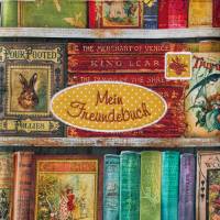 Kindertasche Freundebuchtasche Märchenbücher personalisierter Beutel mit Namen Geschenkidee Schulanfang Leseratte Bild 1