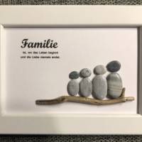 Steinbild Familie ist wo Leben beginnt… Bild 1