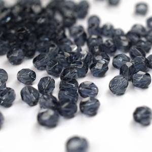 50 Medium Montana Blue böhmische Perlen 4mm, tschechische feuerpolierte facettierte Glasperlen DIY Glasschliff Bild 6