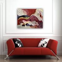 "Erdbeersorbet" 60 x 80 cm Acrylbild Bild 2