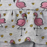 Shirt Tunika Longshirt Mädchen mit Volant "Flamingos" Geschenk Geburt Sommer Bild 3