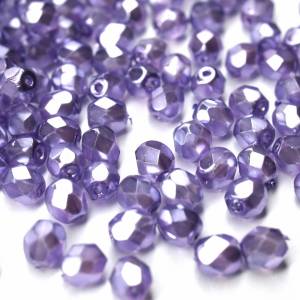50 Stück 4mm Crystal Pearl Lavender böhmische Perlen Bild 4