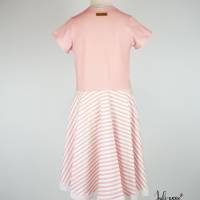 Sommerliches Drehkleid - Kleid mit Drehrock und Kurzen Ärmeln Meerjungfrau & Streifen Bild 3