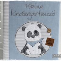 Kindergartenordner/Portfolio blau/grau/weiß mit Panda, personalisierbar Bild 8
