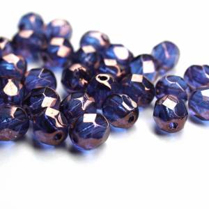 20 Crystal Vega Luster böhmische Perlen 6mm, tschechische feuerpolierte facettierte Glasperlen DIY Glasschliff Bild 2