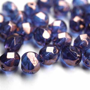 20 Crystal Vega Luster böhmische Perlen 6mm, tschechische feuerpolierte facettierte Glasperlen DIY Glasschliff Bild 4