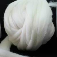 50 Gramm Wolle vom Dorset Horn im Kammzug, zum Spinnen, Weben, Filzen, Basteln Bild 4