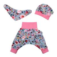 Baby Mädchen Overall Jumpsuit Einteiler Schlafanzug "Rosentraum" Geschenk Geburt Bild 5