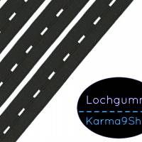 10m Lochgummi schwarz Bild 1