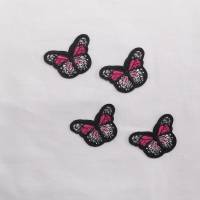 Applikation / Aufbügler Schmetterling / pink 29 x 43 mm Bild 1
