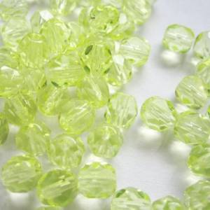 20 Jonquil böhmische Perlen 6mm, tschechische feuerpolierte facettierte Glasperlen DIY Glasschliff Bild 2