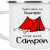 Camping-Emaille-Tasse CAMPEN GEHEN ┊tolle Geschenkidee für Camper Bild 2