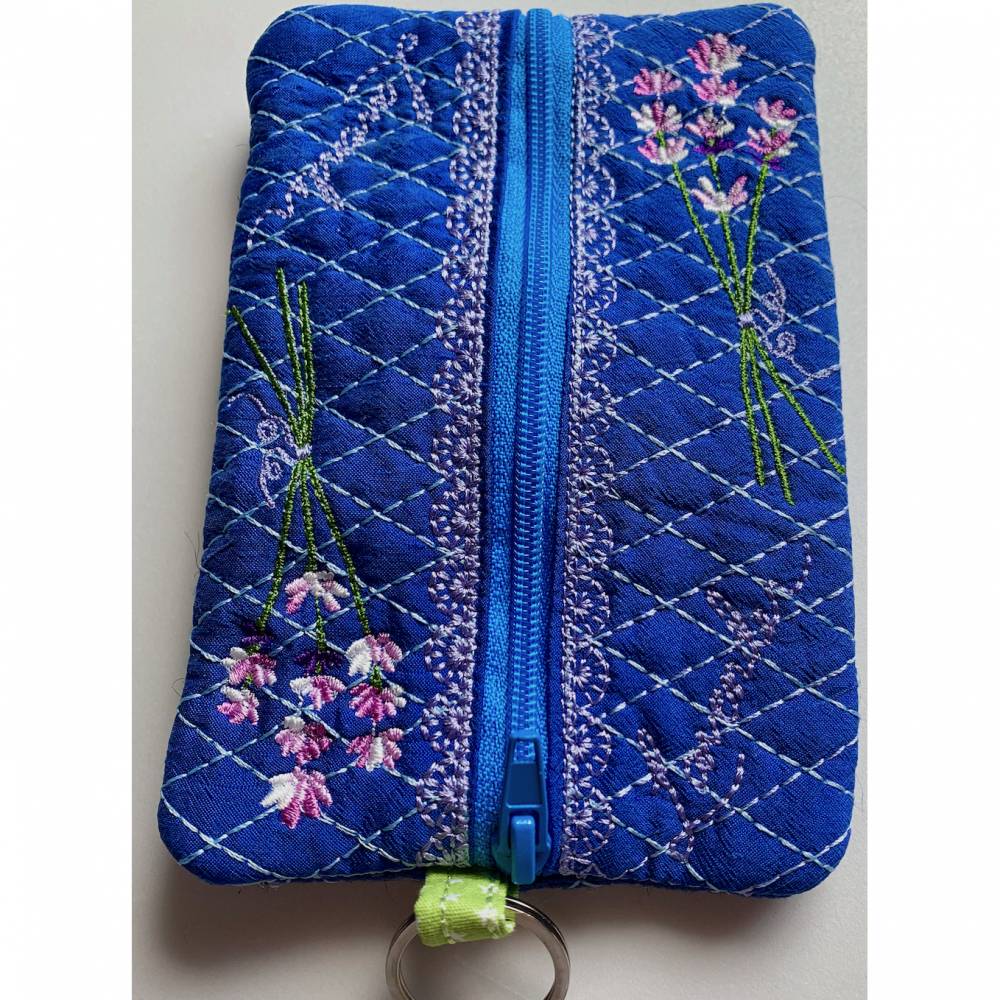 SEIDEN-TaTüTa - Tasche für Papiertaschentücher  + LavendelHerzerl Bild 1