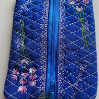 SEIDEN-TaTüTa - Tasche für Papiertaschentücher  + LavendelHerzerl Bild 1