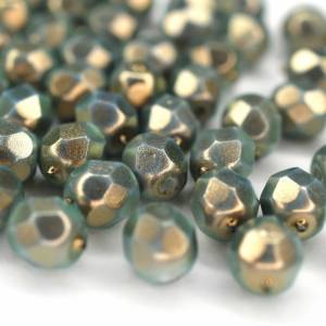 20 Halo Etheral Shadows böhmische Perlen 6mm, tschechische feuerpolierte facettierte Glasperlen DIY Glasschliff Bild 1