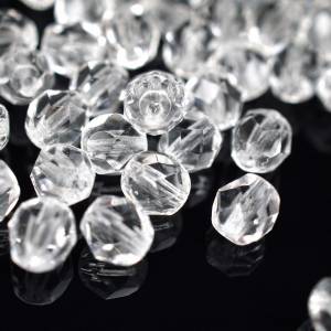 20 Crystal böhmische Perlen 6mm, tschechische feuerpolierte facettierte Glasperlen DIY Glasschliff Bild 4