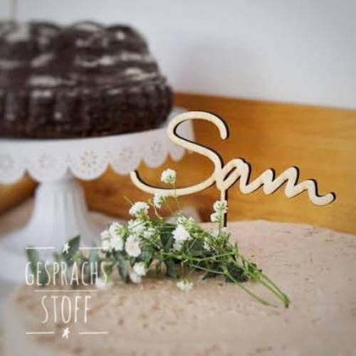 Personalisierter Cake Topper, Name, Kuchendekoration, Geburtstagskuchen