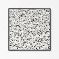 Fotografie und Kunstdruck in Monochrom, Marmorsteine, minimalistische Wohndekoration, Größe 20 x 20 cm und 30 x 30 cm Bild 4