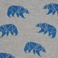 Jersey mit Eisbär Eisbären Origami Geometrisch 50 cm x 150 cm Nähen Stoff Bild 6