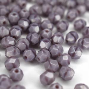 50 Lavender Coral böhmische Perlen 4mm, tschechische feuerpolierte facettierte Glasperlen DIY Glasschliff 4mm Bild 5