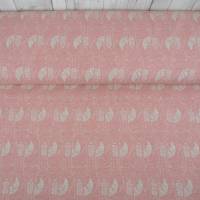 Jersey Benno, Füchse in natur auf rosa melange, Kinderstoff Bild 1
