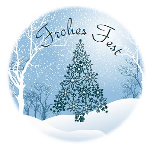 24 Sticker Etiketten Aufkleber, rund D= 4 cm  "Frohes Fest", Kartengestaltung, Weihnachten,  neu