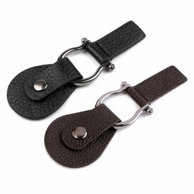 Taschenverschluss 4,2x11,5cm Schwarz, Braun