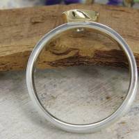 Schmaler Ring aus Silber 925/- mit dreieckigem Opal Bild 8