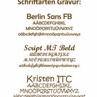 Servierbrett RUSTIKAL mit Griff L 45-49 cm aus Olivenholz mit Gravur Bild 2