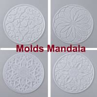 Silikonform , Mold, Silikonmold, Mandala, Untersetzer, Dekoration Bild 1