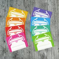 Einmachetiketten **Regenbogen1** von ZWEIFARBIG 16 Stück gummiertes Papier Etiketten Aufkleber Sticker Marmelade Bild 1