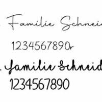 Türschild Familie Schiefer, Schieferplatte handbemalt, Schieferschild Hochformat personalisiert, Familientürschild Bild 3
